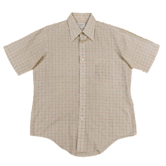 ARROW Kent Green & Orange Design Button-Up Shirt - Picture 1 of 6